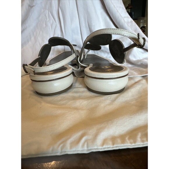 Tory Burch Marquetry Flat Disk Slingback Sandal 146894 Size 6.5m - Picture 4 of 8
